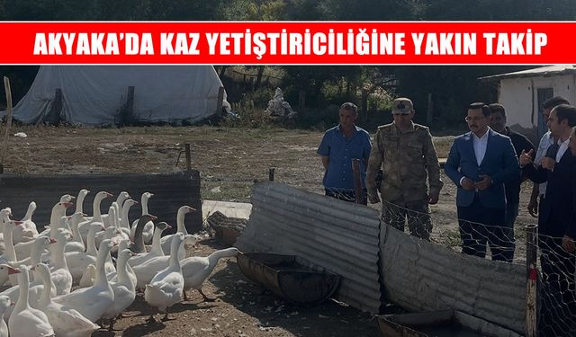 Kaz yetiştiriciliğinin durumu yerinde değerlendirildi