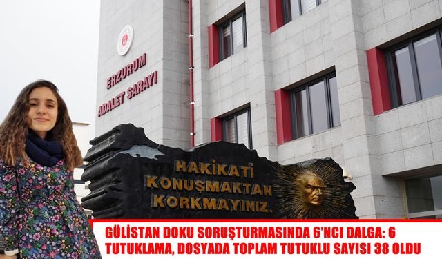 Gülistan Doku soruşturmasında 6’ncı dalga: 6 şüpheli tutuklandı
