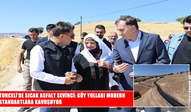 Tunceli’de köy yollarında sıcak asfalt seferberliği