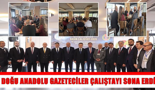 Muş’un da temsil edildiği Doğu Anadolu Gazeteciler Çalıştayı sona erdi