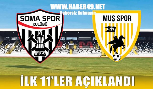 Muşspor’un Somaspor karşısındaki ilk 11’i belli oldu