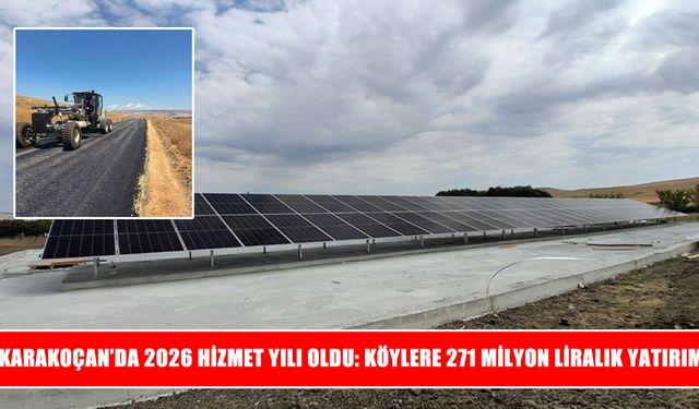 Karakoçan’da köylere 271 milyon liralık hizmet yatırımı