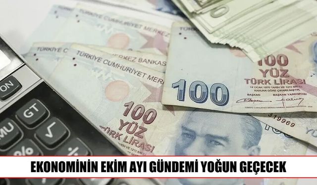 Türkiye ekonomisinde ekim ayı yoğun geçecek: Gözler enflasyon ve faiz kararında