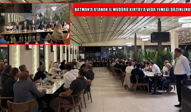 Muş Aile ve Sosyal Hizmetler İl Müdürlüğü’nde veda yemeği