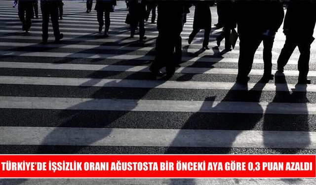 Türkiye’de işsizlik oranında ağustosta düşüş