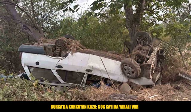 Kontrolden çıkan otomobil şarampole yuvarlandı: Çok sayıda yaralı var