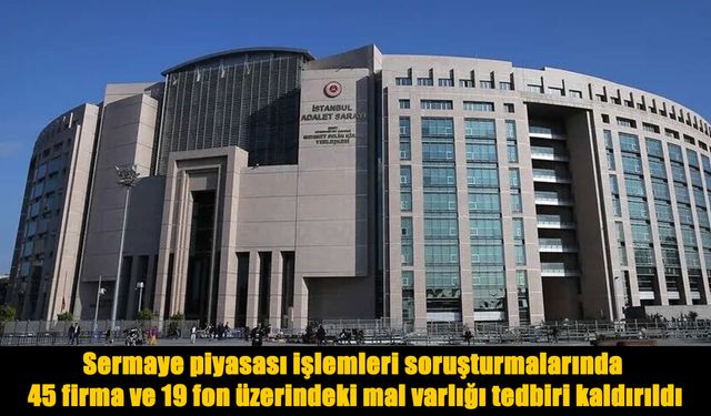 Sermaye piyasası soruşturmasında 45 firma ve 19 fona ilişkin karar