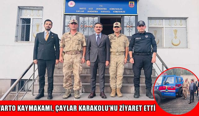 Varto Kaymakamı Işık Çaylar Karakolu’nda