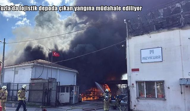 Tuzla'da lojistik depoda yangın