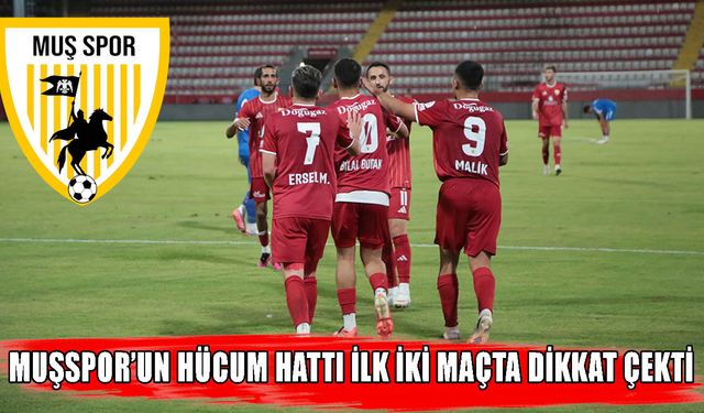 Muşspor’un hücum hattı lige damga vuruyor