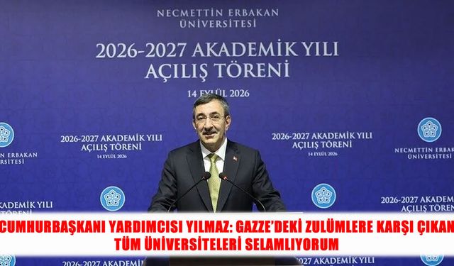 Cevdet Yılmaz: Gazze’deki zulümlere karşı çıkan üniversiteleri selamlıyorum