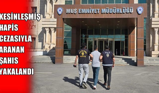 Muş’ta 5 yıl kesinleşmiş hapis cezasıyla aranan şahıs yakalandı