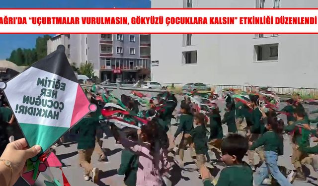 Ağrı’da çocuklar uçurtmalarını barış için gökyüzüne bıraktı