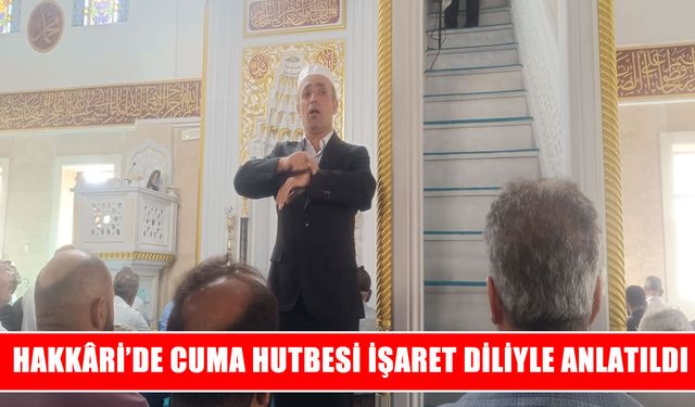 Hakkâri Ulu Cami’de işitme engelliler için anlamlı uygulama