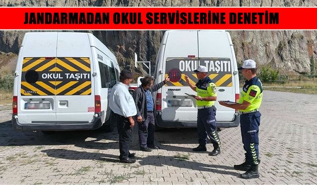 Erzurum’da okul servislerine jandarmadan sıkı denetim