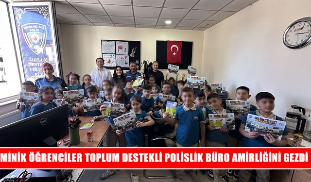 Yüksekova’da minik öğrenciler polislerle keyifli bir gün geçirdi
