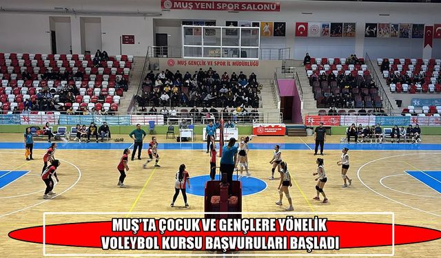 Muş’ta ücretsiz voleybol kursu kayıtları başladı