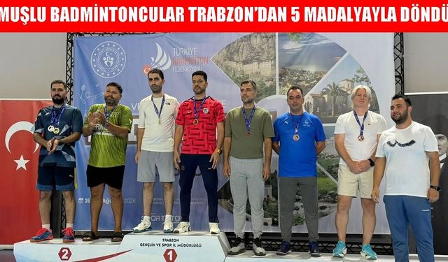 Muşlu veteran badmintonculardan Türkiye Şampiyonası’nda 5 derece