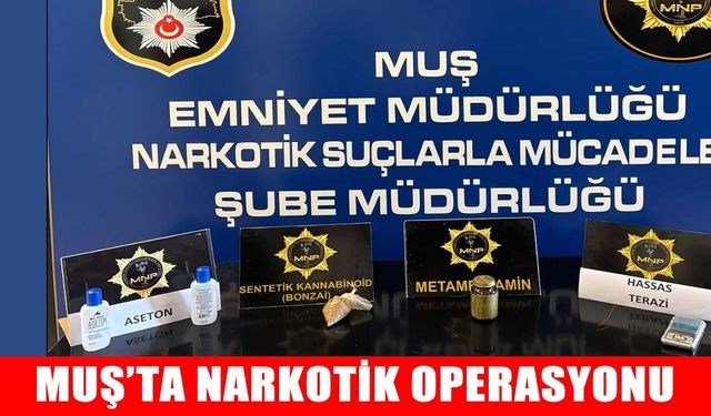 Muş’ta uyuşturucu operasyonu: 5 kişi gözaltında