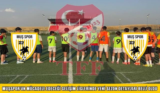 Gelişim ligleri statüsü yayımlandı: Muşspor 5 kategoride mücadele edecek