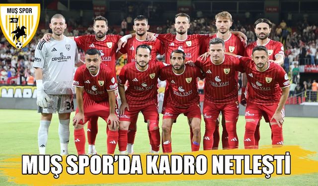 Muşspor’un A Takım oyuncu listesi açıklandı