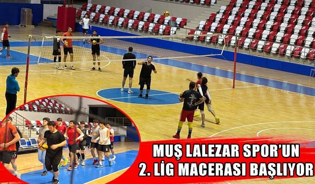 Muş Lalezar Spor, Kızıltepe Voleybol maçına hazırlanıyor