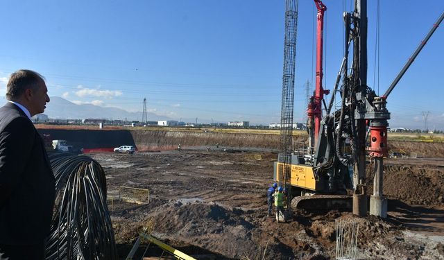 Erzurum GSİM’de dört koldan inşaat çalışması