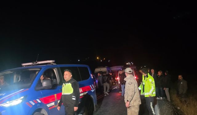 Van-Hakkari yolunda tır kazası, trafik durdu