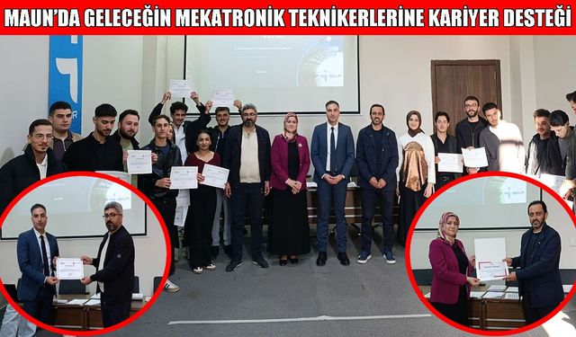 MAUN’DA geleceğin mekatronikçilerine "İş Kulübü" eğitimi