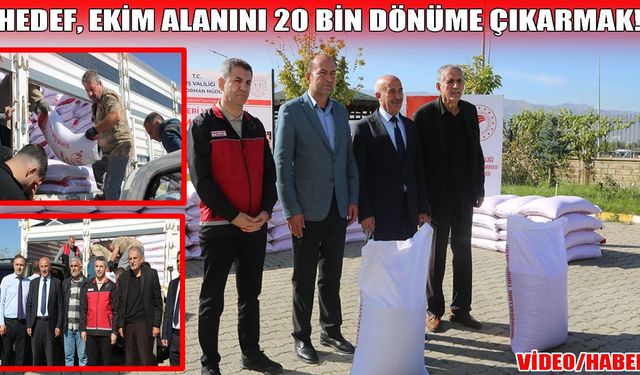 Muş’ta üreticilere 150 ton baklagil tohumu dağıtıldı