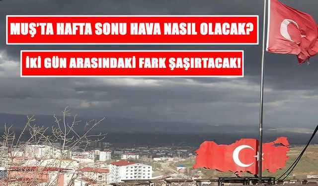 Muş’ta hafta sonu havası ters köşe yapacak: Yağmur mu, güneş mi?