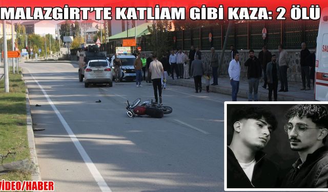 Malazgirt’te trafik kazası: 2 ölü