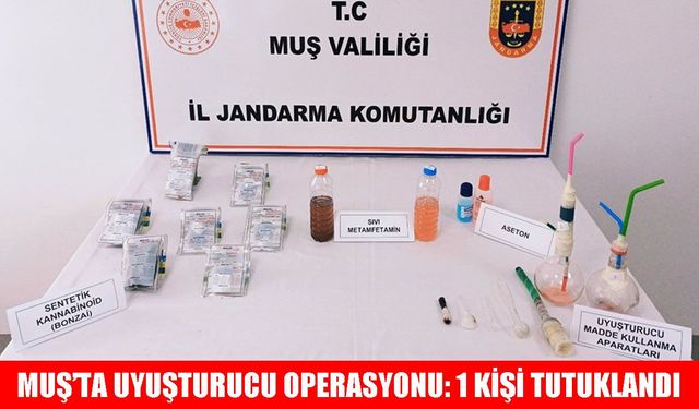 Muş’ta jandarmadan uyuşturucu tacirlerine darbe!