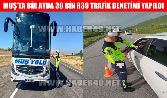 Muş jandarmasından eylül ayı bilançosu: Cezalar yağdı, 272 araç men edildi!
