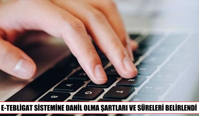 E-Tebligat için son tarih 30 Kasım