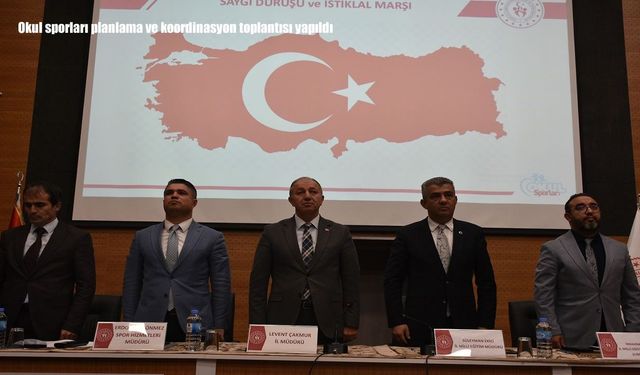 Okul sporları planlama ve koordinasyon toplantısı yapıldı