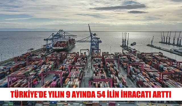 Türkiye’nin ihracatında 54 il yükseliş kaydetti