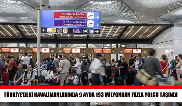 Türkiye havalimanlarında yolcu trafiği yüzde 2,9 arttı