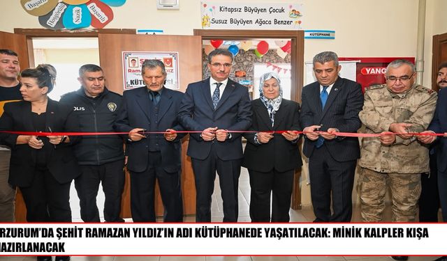 Erzurum’da şehit Ramazan Yıldız için anlamlı vefa