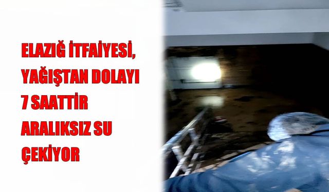 Yağışın vurduğu okulda itfaiye ekipleri seferber oldu