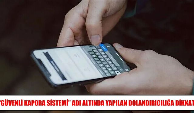 Noter adıyla kapora dolandırıcılığına karşı uyarı