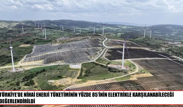 Türkiye’de enerji tüketiminin yüzde 85’i elektrikle karşılanabilir
