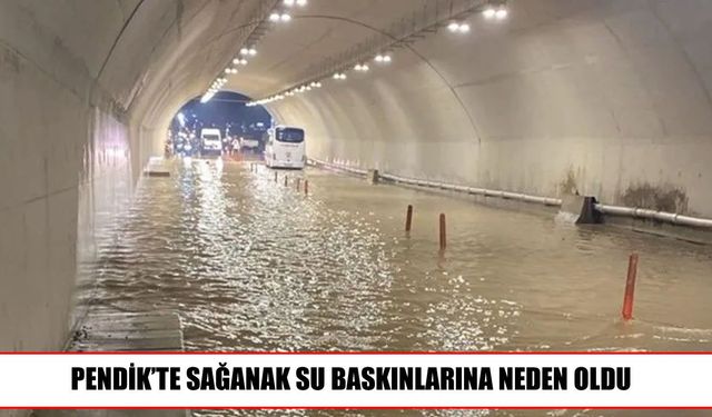 İstanbul’da sağanak yolları göle çevirdi