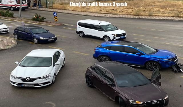 Elazığ’da trafik kazası: 3 yaralı
