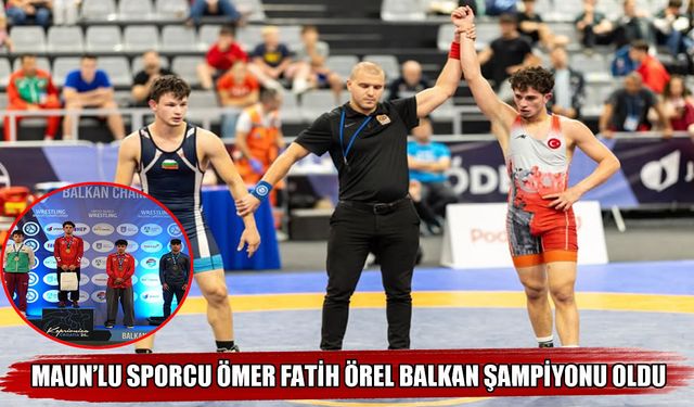 MAUN’lu sporcudan Balkan Şampiyonası’nda altın madalya