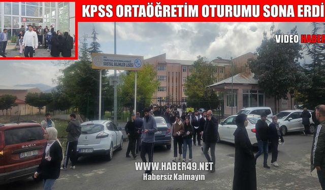 Muş’ta KPSS ortaöğretim heyecanı sona erdi