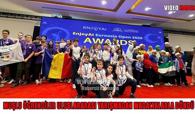 Muşlu öğrenciler uluslararası robotik yarışmasından 4 madalyayla döndü