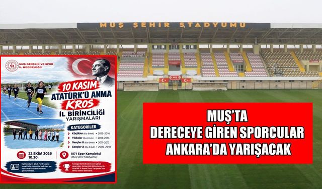 Muş’ta Kros İl Birinciliği heyecanı başlıyor