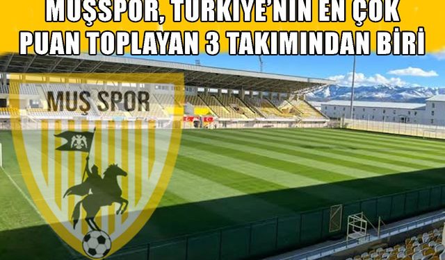 Muşspor, Türkiye'nin en başarılı 3 takımından biri oldu