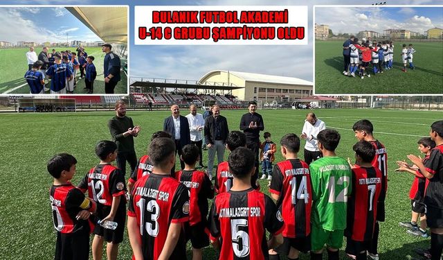 Bulanık Futbol Akademi U-14 C Grubu şampiyonu oldu